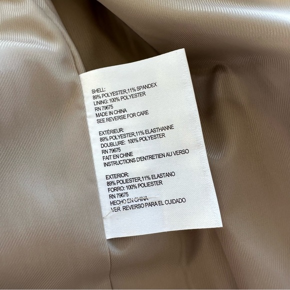 MICHAEL Michael Kors Beige Tan Spring Fall Trench Wrap Coat Gold Hardware - Picture 10 of 14